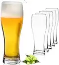 Platinux - Bicchieri da birra classici da 500 ml, max. 660 ml, alti, boccali da birra, set da 6 pezzi, in vetro, 0,5 l