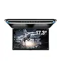 17.3" Car Overhead Flip Down Monitor Screen Dispaly 1080P Video HD Digital TFT Screen Wide Screen Ultra-Thin Mounted Car Roof Player HDMI IR FM USB SD