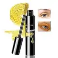 Boobeen Mascara volume coloré pour cils, allongement et volumisation des cils, mascara cils en fibre de soie 4D pour femme, maquillage des yeux longue durée