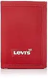 Levi's Batwing Trifold Polyester Wallet, Accessoire de Voyage -Portefeuille à Triple pli Homme, Regular Red, Un