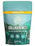 Primal Harvest Collagen MCT poudre - 30 portions Premium Collagen Complex - alimentation durable à l'herbe & poudre d'huile de noix de coco - hydrolysat de collagène- goût neutre & solubilité optimale