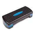 Ultrasport pedana per esercizi aerobici pedana per esercizi, pedana esercizi pedana per fitness multifunzionale, pedana fitness gradino altezza regolabile pedana per casa, panca per gradini Nero/Blu