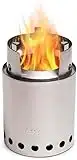Solo Stove Titan | Portable Camping Hiking, Backpacking and Survival Stove, No liquid fuel needed, Powerful Efficient Wood Burning and Low Smoke, 2-4 People, 304 Stainless Steel, Compact 13 x 20 cm