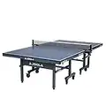 JOOLA Tour - Competition Grade MDF Indoor Table Tennis Table with Quick Clamp Ping Pong Net Set - 10 Minutes Easy Assembly - USATT Approved - Ping Pong Table with Single Player Playback Mode