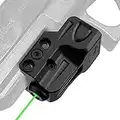 Gmconn Mini Tactical Green Laser Sights Ultra Low Profile Green Dot Laser Gun Sight for Pistols, Fit Picatinny Rail, USB Rechargeable, Lightweight (Green Laser