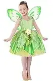 Axaxa Tinker Bell Halloween Costumes for Baby Girls Girls Fairy Costume Tinkerbell Costume for Girls Include Wings 2-7T
