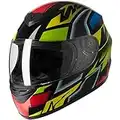 Favoto Casco Integral para Moto, Casco de Motocicleta Transpirable para Mujer Hombre Adultos, Protección de Seguridad, Certificado ECE, 61cm Color