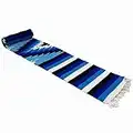 Open Road Goods Handwoven Mexican Diamond Blanket, Throw, or Yoga Bolster - Blue