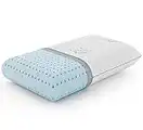 Vaverto Gel Memory Foam Pillow -Standard Size - Ventilated, Premium Bed Pillow with Washable and Bamboo Pillow Cover, Cooling, Orthopedic Sleeping, Side and Back Sleepers - Dorm Room Essentials