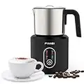Milk Frother and Steamer for Coffee - FIMEI 4 in 1 Detachable Electric Milk Heater, 8.4oz/250ml Cold and Hot Milk Foamer for Cappuccino, Latte, Chocolate, Auto-off & Easy Cleaning
