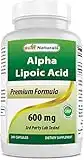 Best Naturals Alpha Lipoic Acid 600 mg 240 Capsules (240 Count (Pack of 1))