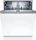 Bosch SGV4HAX48E Serie 4 Geschirrspüler Vollintegriert, 60 cm breit, Besteckkorb, Silence Programm besonders leise, Extra Trocknen auf Knopfdruck, InfoLight roter Lichtpunkt am Boden