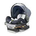Chicco KeyFit® 30 ClearTex® Infant Car Seat and Base, Rear-Facing Seat for Infants 4-30 lbs., Includes Infant Head and Body Support, Compatible with Chicco Strollers, Baby Travel Gear | Glacial/Blue