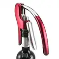 Abrebotellas profesional Best Utensils de aleación de zinc para vino, premium, con palanca, sacacorchos con cortador de papel de aluminio integrado, juego de abrebotellas de camarero rosso