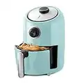 Dash Compact Air Fryer 1.2 L Electric Oven Cooker with Temperature Control, Fry Basket, Recipe Guide, Auto Shut off - Aqua