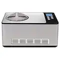 Whynter ICM-200LS Automatic Ice Cream Maker 2.1 Quart Capacity with Built-in Compressor, No Pre-Freezing, LCD Digital Display, Timer, Stainless Steel