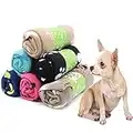 Coocnh 6 Pcs Pet Blanket Cushion Dog Cat Soft Warm Blankets Puppy Washable Sleep Mat Pad Bed Cover With Paw Print(60 x 70cm/23.6 x 27.6 inch, Multicolor)