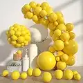 Styirl Yellow Party Latex Balloons - 100 Pcs 5/10/12/18 inch Birthday Party Balloons for Halloween/Christmas/Graduation Decorations, Yellow Globos Ballons Decorations for Mickey Theme Party
