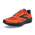 Brooks Men’s Launch 9 Neutral Running Shoe - Flame/Titan/Crystal Teal - 11