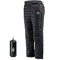 Naturehike Winter Thick Down Trousers Snow Skiing Thermal Heat Hot Outdoor Windproof Down Pants Black