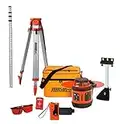 Johnson Level & Tool 99-006K Self Leveling Rotary Laser System Kit, Red, 1 Kit