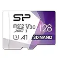 Silicon Power 128GB Micro SD Card U3 SDXC Up to 100MB/s with Adapter, for Nintendo-Switch, Cams and Drones