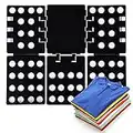 Ohuhu Tshirt Folding Board - Adjustable Shirt Clothes Folder t Shirt Plastic Folder Laundry Room Organizer Black