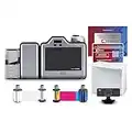 Fargo HDP5000 Dual Sided ID Card Printer & Complete Supplies Package with Silver Edition Bodno Software