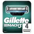 Gillette Mach3 Razor Refill Blades for Men, Packaging May Vary, Fresh, 4 Count