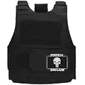 InfantryPro Gilet Tactique Airsoft Gilet anti couteau Gilet Tactique Police Gilet Pare-Balles Gilet Nerf Gilet Tactique Gendarmerie Gilet Pare Balle air soft Porte plaque militaire sniper airsoft