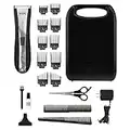 WAHL Canada Lithium-Ion Rechargeable Haircutting Kit, continuous power with the convenience of corded or cordless operation, Detachable & rinseable blades for convenient clean up - Model 3105, Black