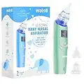 Watolt Aspirateur nasal pour bébé - Aspiration nasale électrique pour bébé - Ventouse automatique pour nourrissons - Éliminateur de mucus alimenté par piles pour enfants et tout-petits