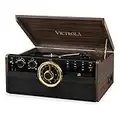 Victrola Bluetooth Record Players & Turntable, Espresso (VTA-270B-ESP)