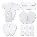 Set of 14 Clear Gel Heel Grips Liners High Heel Inserts Insoles Arch Support Anti Slip Forefoot Cushion Shoes Pad Shoe Stickers High Heel Pads for Foot Pain Relief