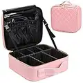 Neceser Mujer Maquillaje Organizador de Maquillaje Maletin Maquillaje Profesional Bolsa de Cosméticos Estuche Maquillaje de Viaje Makeup Organizer Impermeable Maletín para Maquillaje Manicura (Rosado)