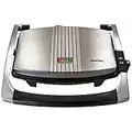 Breville Sandwich/Panini Press & Toastie Maker | 3-Slice | Non-stick-coated aluminium plates | Stainless Steel [VST025]