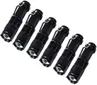 Chase Authentic Small Mini Single Mode Led Flashlights Aa Battery 1 Mode Flashlight Pack of 6