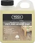 WOCA Vinyl and Lacquer Soap Floor Cleaner suitable for Vinyl, Laminated, LVT Lacquered Wood Surfaces. Effectively removes dirt and grime, Making the surface stronger and more resistant