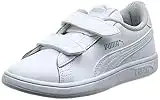 PUMA Smash V2 L V PS, Zapatillas Baja, Blanco (White 173), 32 EU