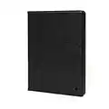 Porter Riley - Leather Case for iPad Mini 5 (7.9") 2019 Release. Premium Genuine Leather Stand/Cover/Flip Case (Pure Black)