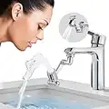 OFFOF Prolunga Rubinetto Bagno,1080° Swivel Robotic Arm Swivel Extension Faucet Aerator,2 Modalità Regolabili Estensione Rubinetto per Rubinetti Filettati M20/M22/M24 Prolunga Rubinetto Cucina