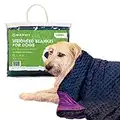 BARMY Weighted Blanket for Dogs with Washable Cover (3 Sizes) Thunder Blankets for Dogs, Water-Resistant Inner Blanket, Calming Aid for Dogs for Travel, Anxiety & Weather