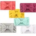 6 Pièces Bébé Filles Coton Doux Bandeaux, Bandeaux Bébé Doux, Bandeaux Bébé Fille Noués, Bandeaux Bébé Fille Avec Bandeaux Élastiques, Adaptés Aux Garçons Et Filles Âgés De 0 à 24 Mois