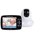 High-Performing Baby Monitor with Camera - Exceptional Picture Quality & Audio, Equipped with Night Vision Mode, Includes Temperature Display, Pan-Tilt-Zoom Baby Camera, Perfect Nursery Accessory