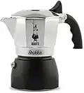 Bialetti Brikka Caffettiera in Alluminio per caffè con Doppia Crema, 2 Tazze, 80 ml, Argento, nuova versione