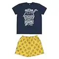 CERDÁ LIFE'S LITTLE MOMENTS Pijama Hombre Corto Bob Esponja de Color Azul Náutico Juego, L