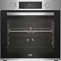 Beko b300 BBIM12300X Built-in Oven, LED Display, 8 Cooking Functions, Robust Door, H x W x D: 59.5 x 59.4 x 56.7 cm / 72 litres. [Energy Class A]