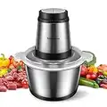 Narcissus Food Processor, 500W Professional Meat Grinder Chopper for Meat & Vegetable, 8-Cup 2L Capacity, Quick Chopping and Mixing Meats, Vegetables & Fruits, with a Scraper