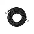 Braided Airbrush Hose,1.8M Black EVA Material Air Tube Airbrush Air Hose with Standard 1/8 Size Fittings for Air Compressor Adaptor Fitting Ends Coupling