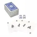 Gaoominy 144 Piezas /Juego Mah Jong Mahjong De Papel Juego De Naipes Chinos con 2 Piezas Dados Entretenimiento Portátil De Viaje Juego De Naipes Nuevo